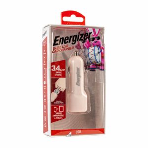Cargador Para Auto 3,4 Amperios ENERGIZER Dual USB