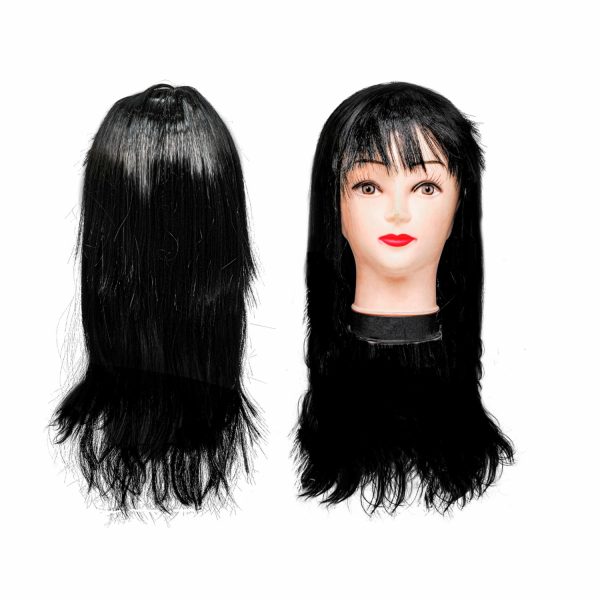 Peluca Cabello Negra IMPORTADORA CUMPLEAÑOS