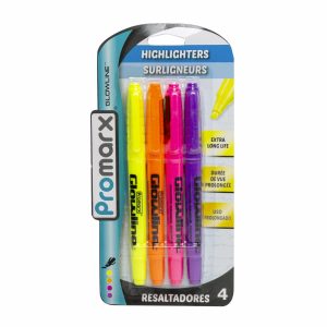 Pack Resaltadores De Colores PROMARX 4 Uds