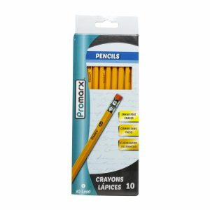 Caja De Lápices Amarillo #2 PROMARX 10 Uds
