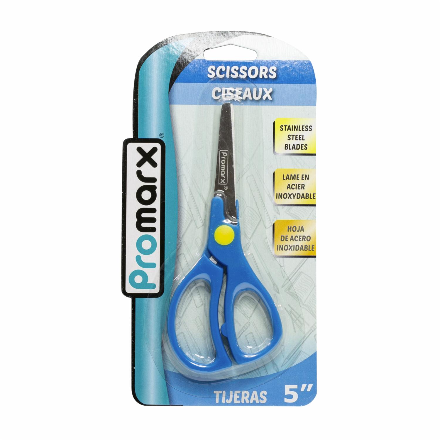 Tijeras Escolares Con Puntas De Acero Inoxidable PROMARX 5"