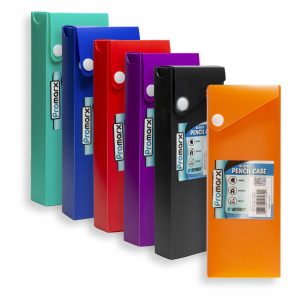 Cartuchera De Plástico Con Colores Surtidos PROMARX Unidad