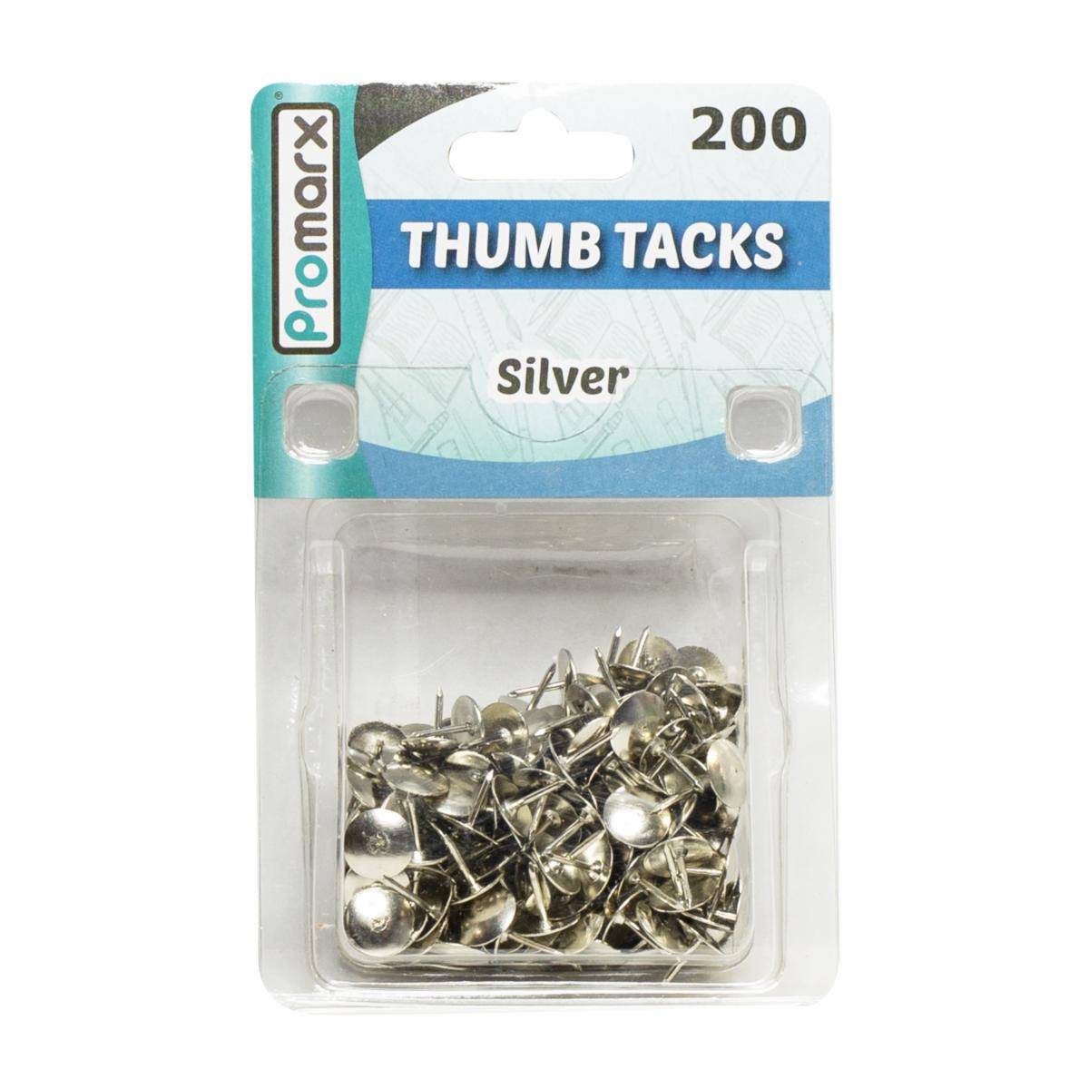 Pack De Tachuelas Plateadas PROMARX 200 Uds