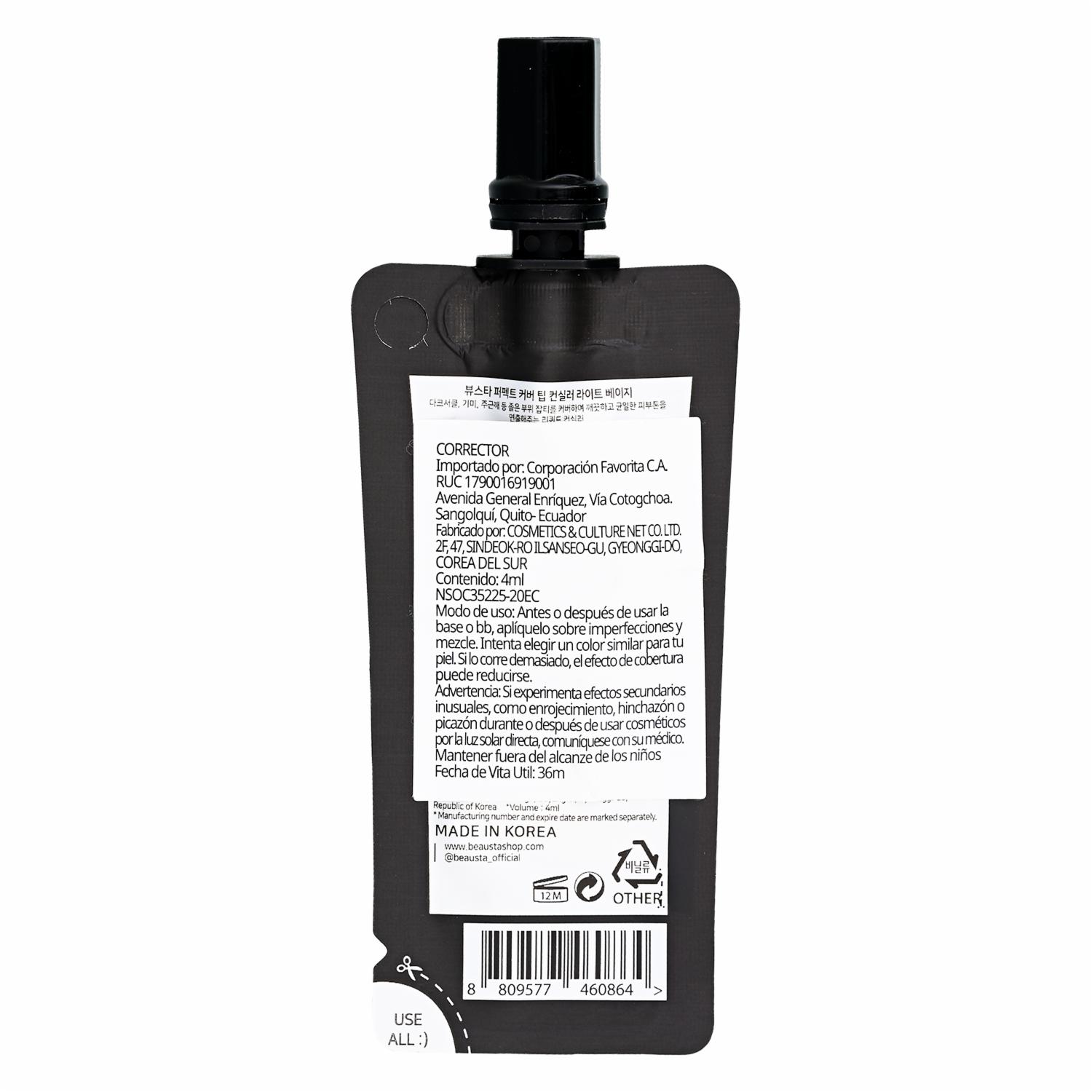 Sachet Sachet Corrector Light Beige BEAUSTA 4 Ml - Image 2