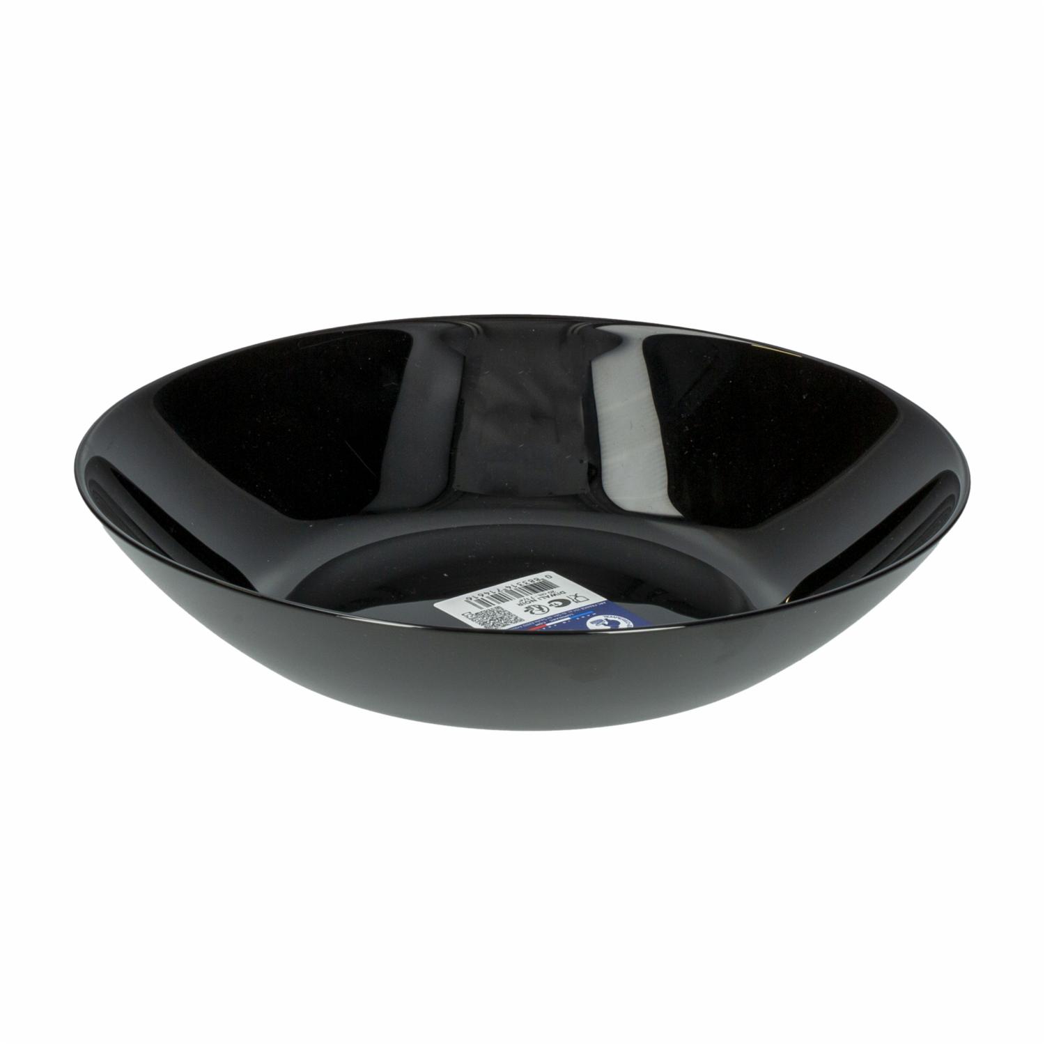 Plato Hondo Diwali Negro LUMINARC 20 Cm