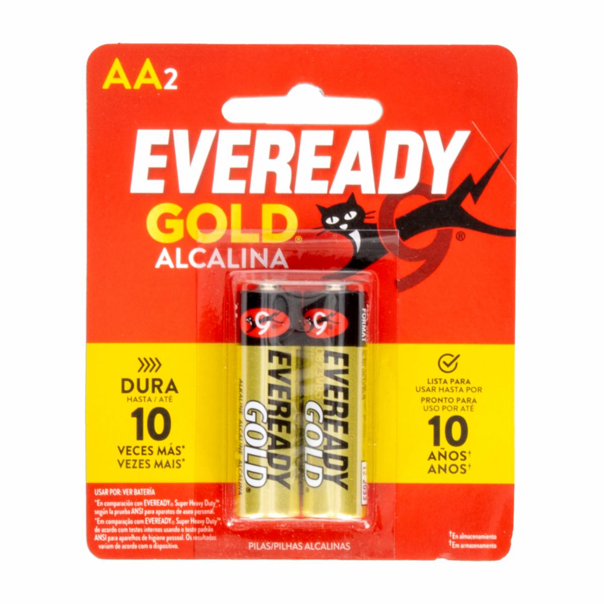 Pilas Gold AA EVEREADY X 2 Uds