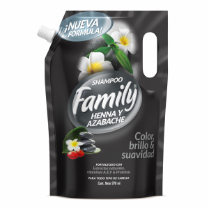 Shampoo De Cabello Henna Y Azabache FAMILY 970 Ml