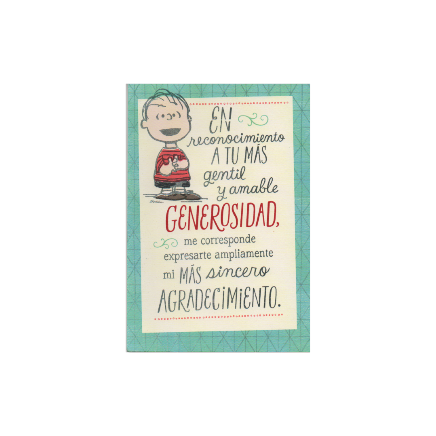 Tarjeta Felicitación Agradecimiento HALLMARK 1 Pieza