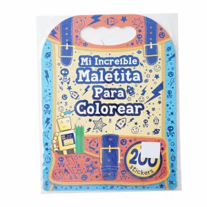 Libros Mi Increíble Maleta Para Colorear+Estickers LATINBOOKS 45 Páginas