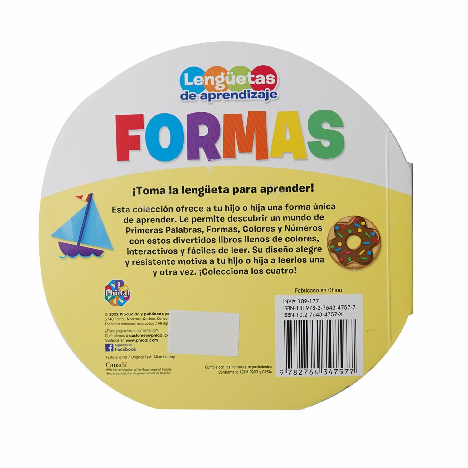 Libros Formas Lengüetas De Aprendizaje PHIDAL 12 Páginas - Image 2