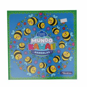 Libro Animales Y Plantas Mundo Kawaii Mandalas BEASCOA 30 Páginas