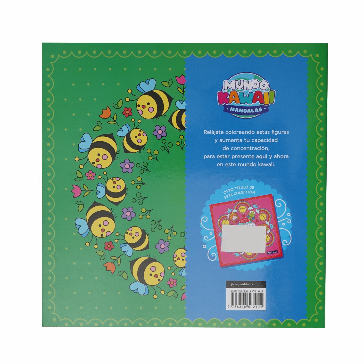 Libro Animales Y Plantas Mundo Kawaii Mandalas BEASCOA 30 Páginas - Image 2