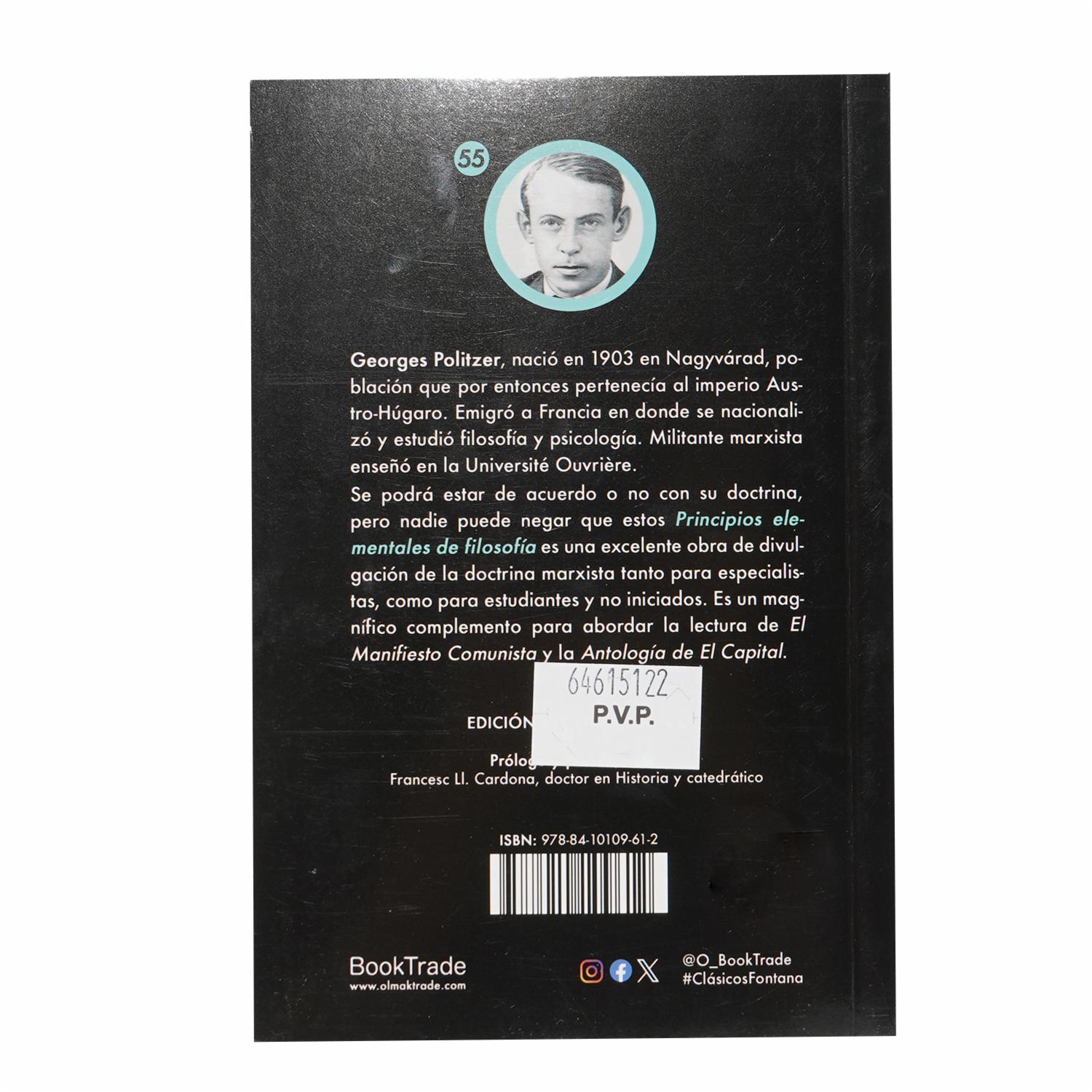 Libro Principios Elementales De La Filosofía FONTANA 219 Páginas - Image 2