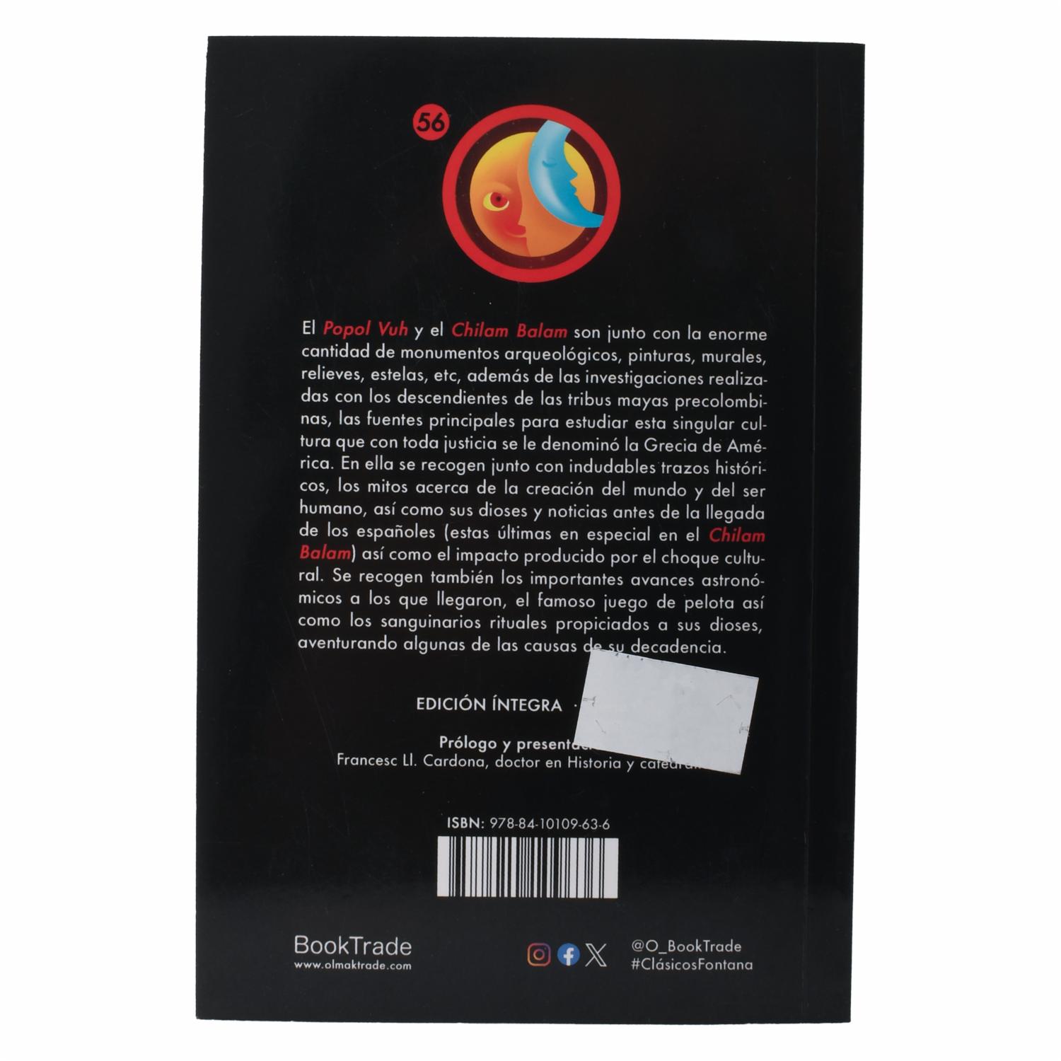 Libro Popol Vuh & Chilam Balam FONTANA 224 Páginas - Image 2