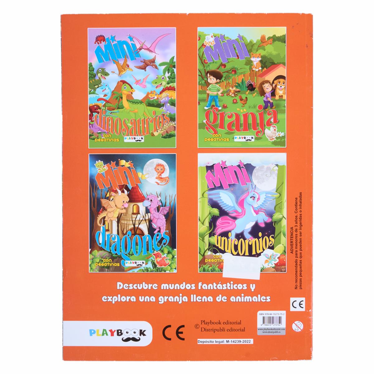 Libro Mini Dragones Con Pegatinas PLAYBOOK 10 Páginas - Image 2