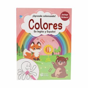 Aprendo Coloreando Colores En Inglés y Español PLUTÓN 50 Páginas