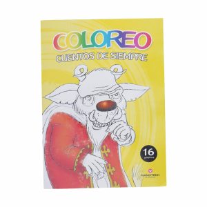 Libro Coloreo Cuentos De Siempre Amarillo EDIMAT 16 Páginas