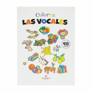 Libro Para Colorear Las Vocales MR.BOOKS 48 Páginas