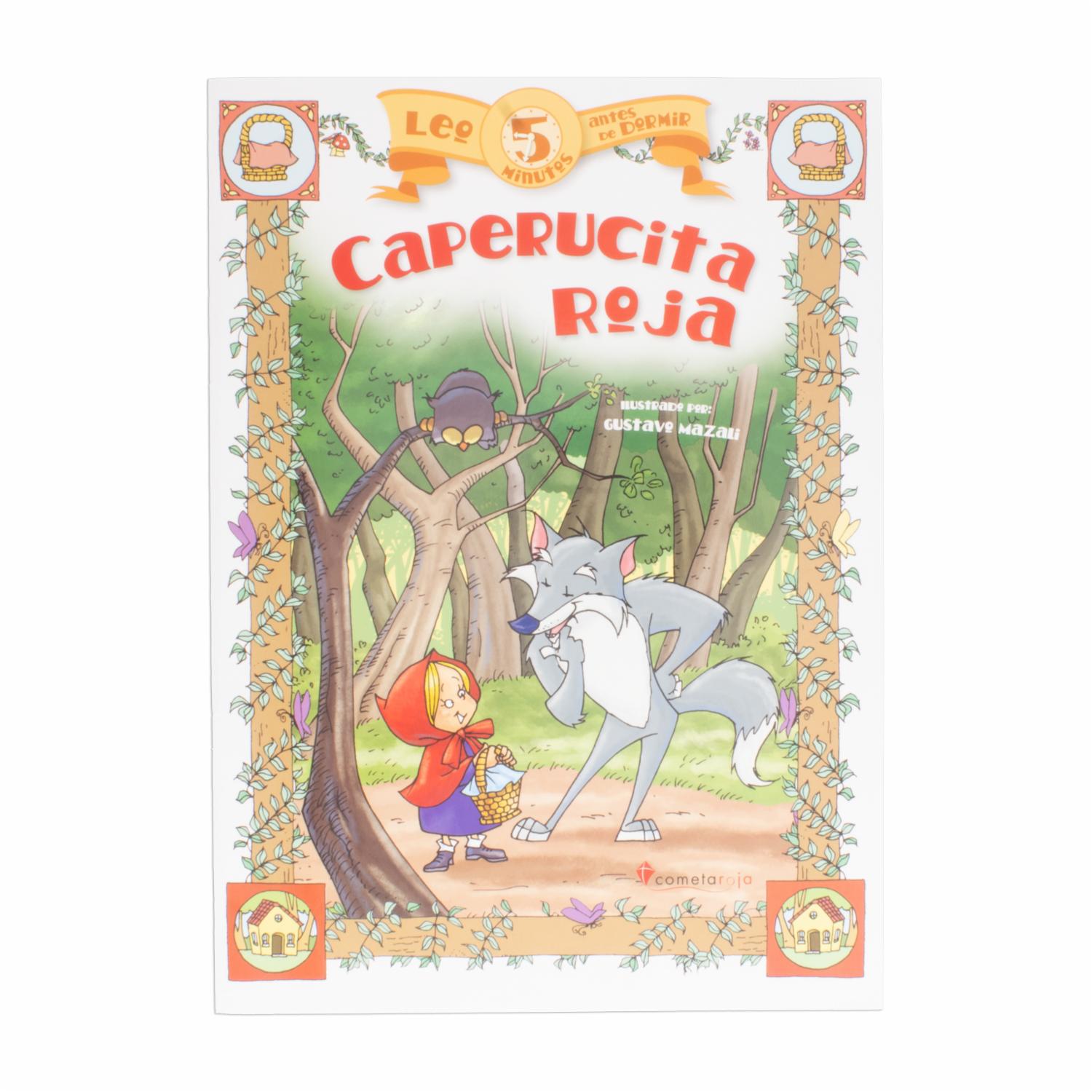 Libro Caperucita Roja Leo 5 Minutos Antes De Dormir MR.BOOKS 16 Páginas