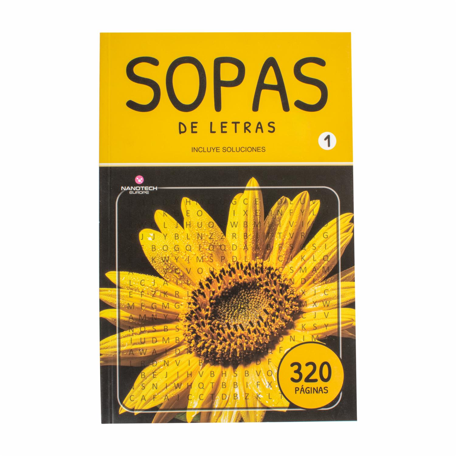 Libro Sopas De Letras Portada Girasol MR.BOOKS 320 Páginas