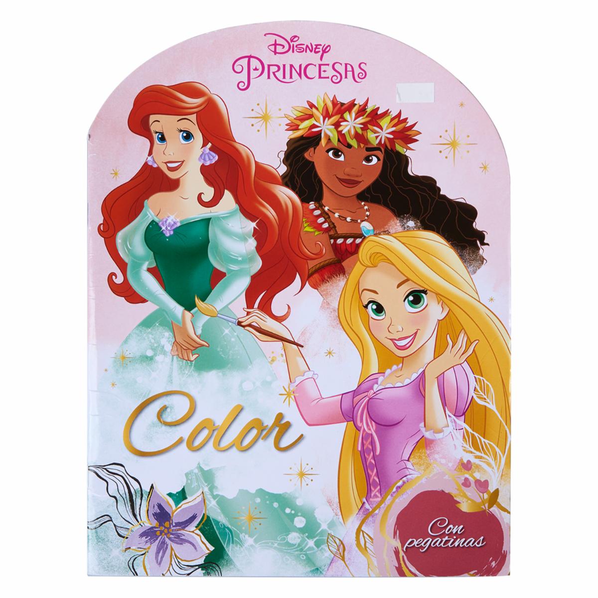 Libro Princesas Color Con Pegatinas LIBRO DIVO 20 Páginas