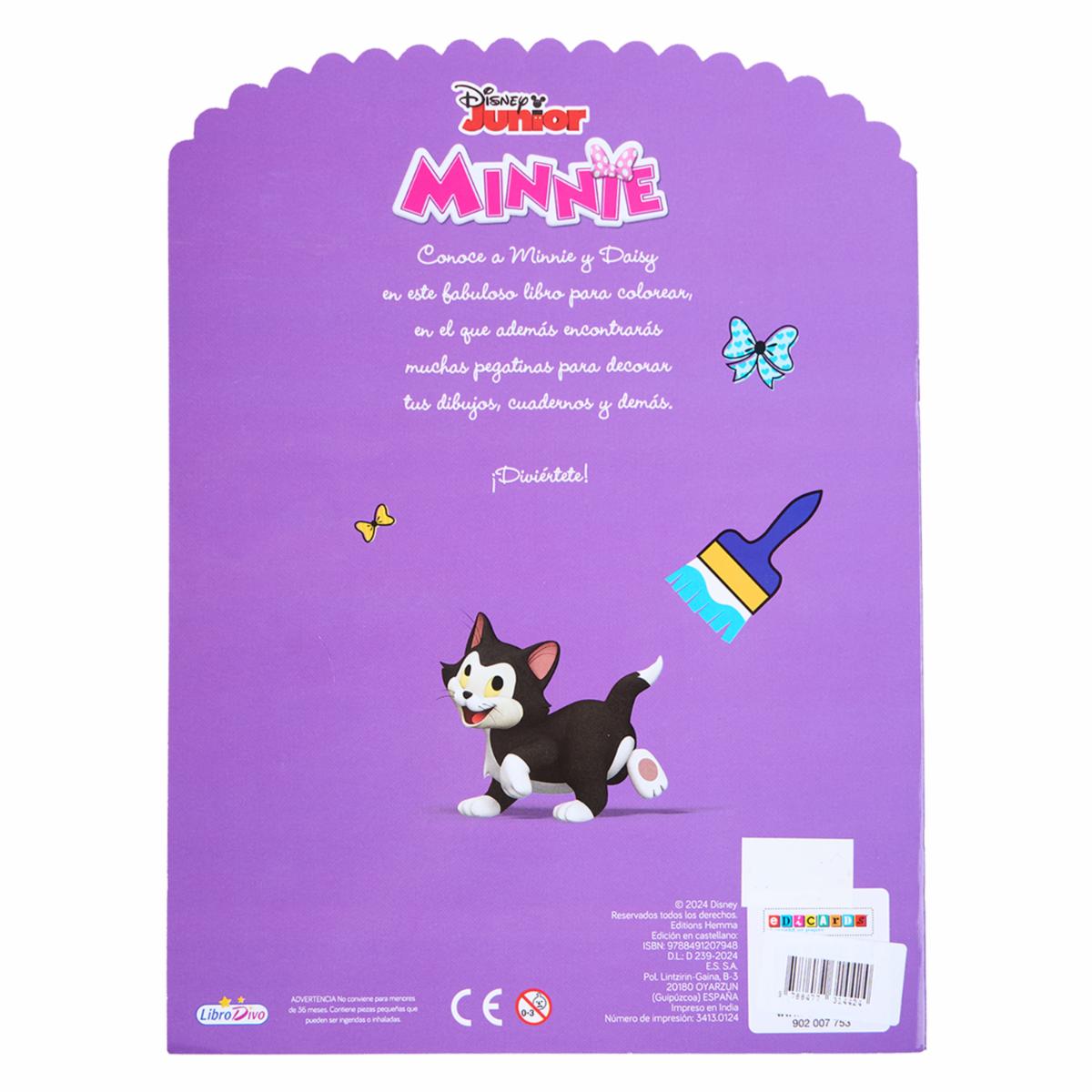 Libro Minnie Color Con Pegatinas Fondo Morado LIBRO DIVO 20 Páginas - Image 2