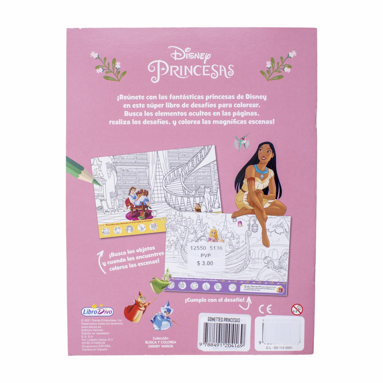 Libro Gomettes Princesas Disney 4T LIBRO DIVO 12 Páginas - Image 2