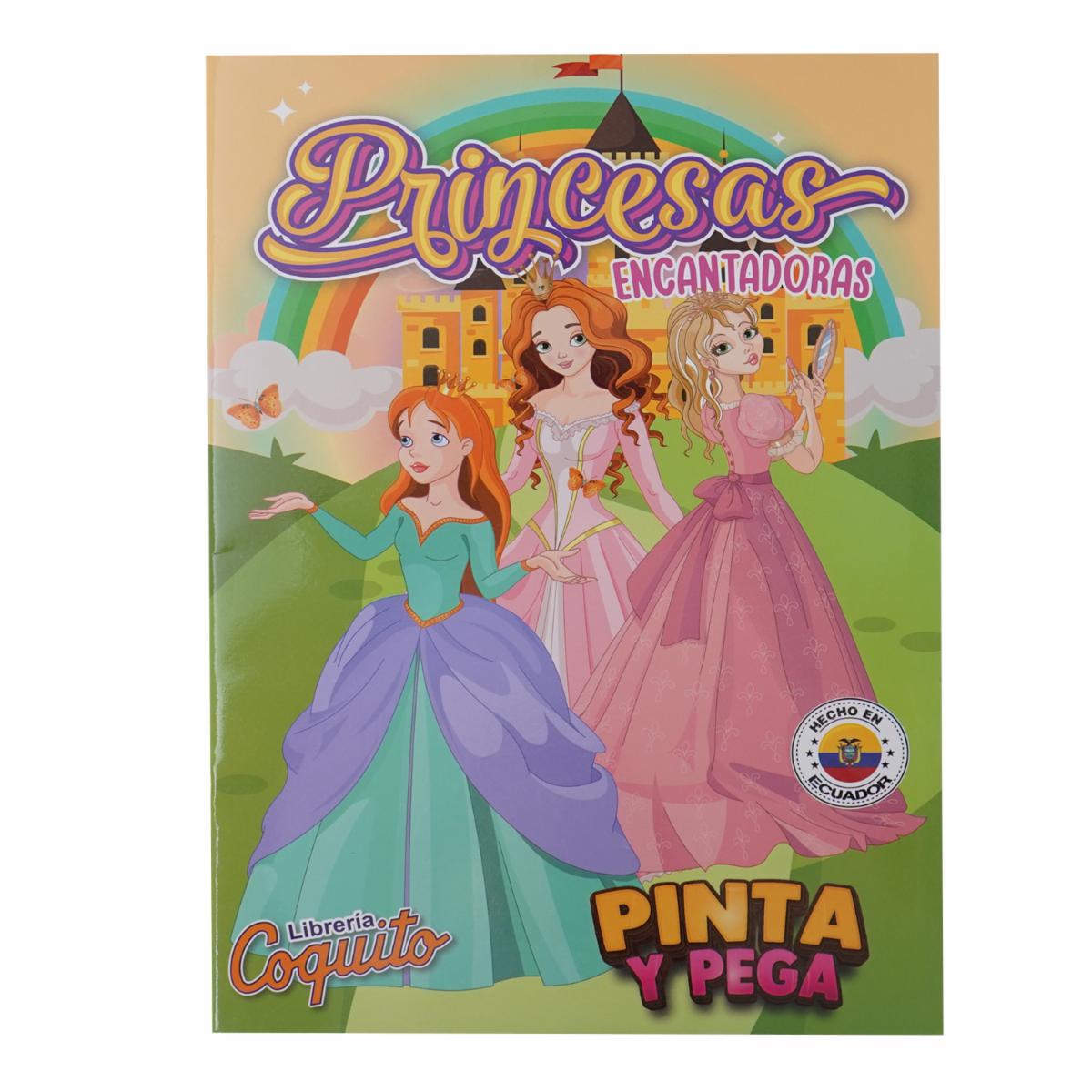 Libros Pinta Y Pega Princesas COQUITO 25 Páginas - Image 2