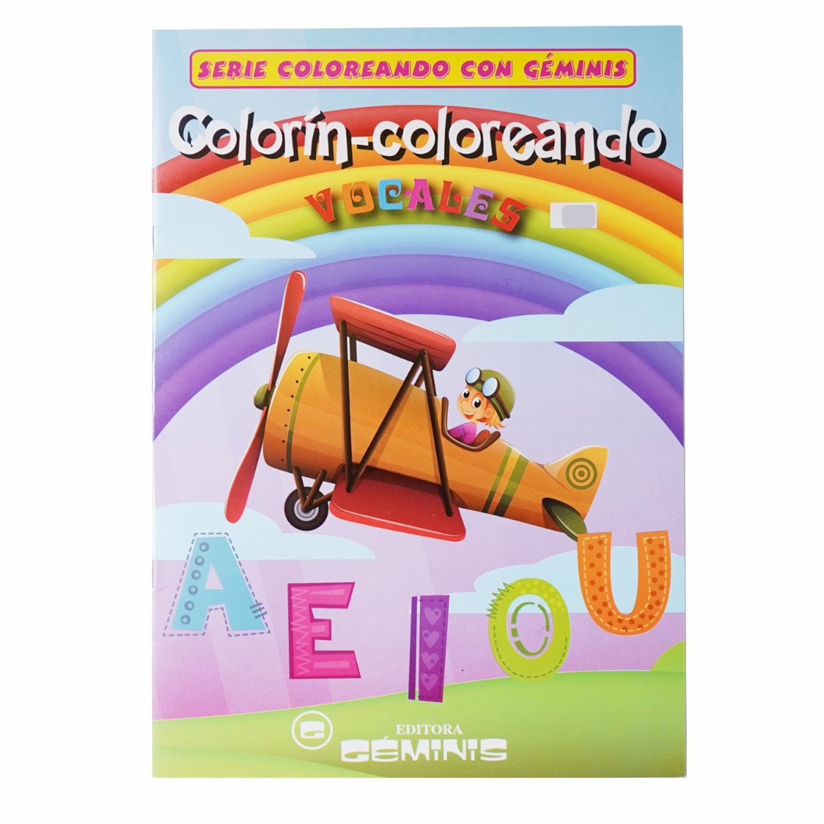 Libro Colorín Coloreando Vocales RADMANDÍ 15 Páginas
