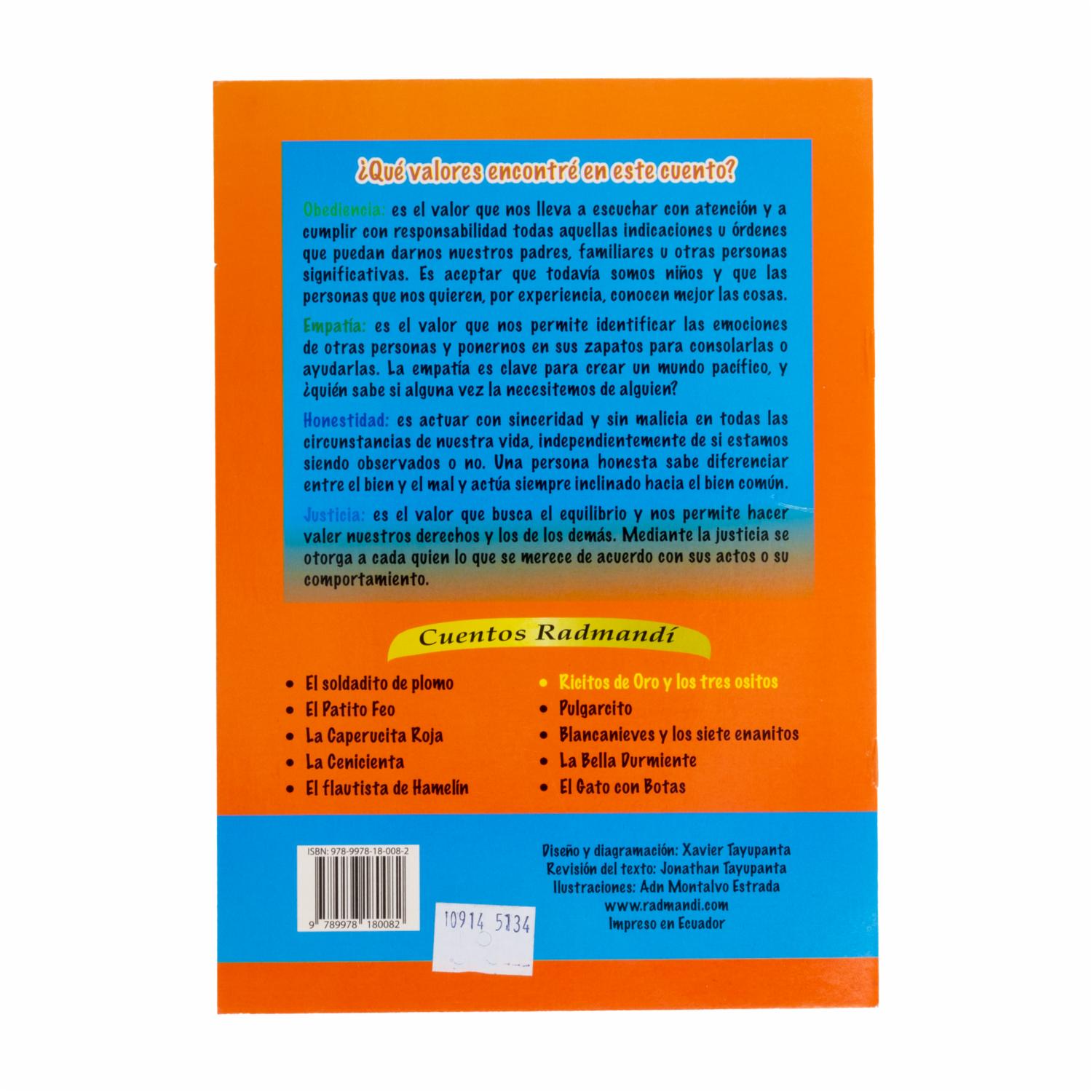 Libro Ricitos De Oro Y Los Tres Ositos A5 RADMANDÍ 11 Páginas - Image 2