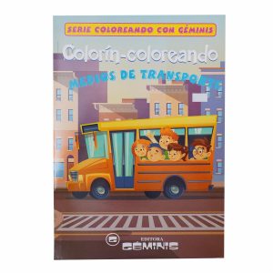 Libros Colorín Coloreando Medios De Transporte RADMANDÍ 15 Páginas
