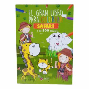 Libro Safari Grab Libro Para Colorear VETA EDICIONES 96 Páginas