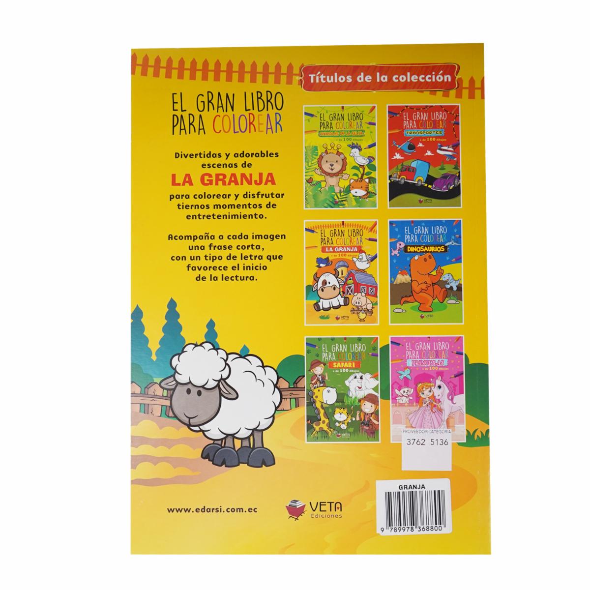 Libro Animales De La Granja Gran Libro Para Co VETA EDICIONES 96 Páginas - Image 2