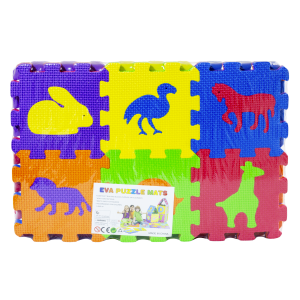 Alfombra Rompecabezas Mundo Animal SUNTA 18 Piezas