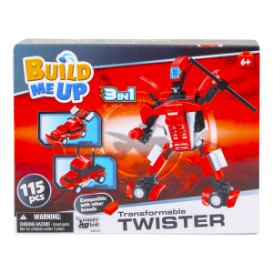 Vehículos Armables 3 En 1 BUILD ME UP 115 Piezas