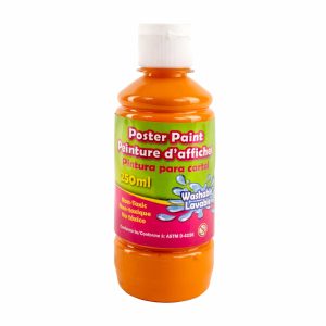 Pintura Escolar Lavable Color Naranja LPS 250 Ml
