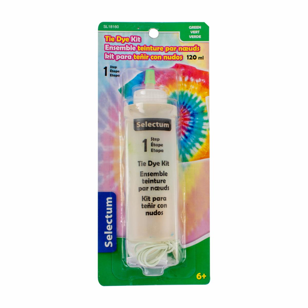 Pintura Para Ropa Kit Para Teñir Con Nudos Color Verde 10 Piezas LPS 120 Ml