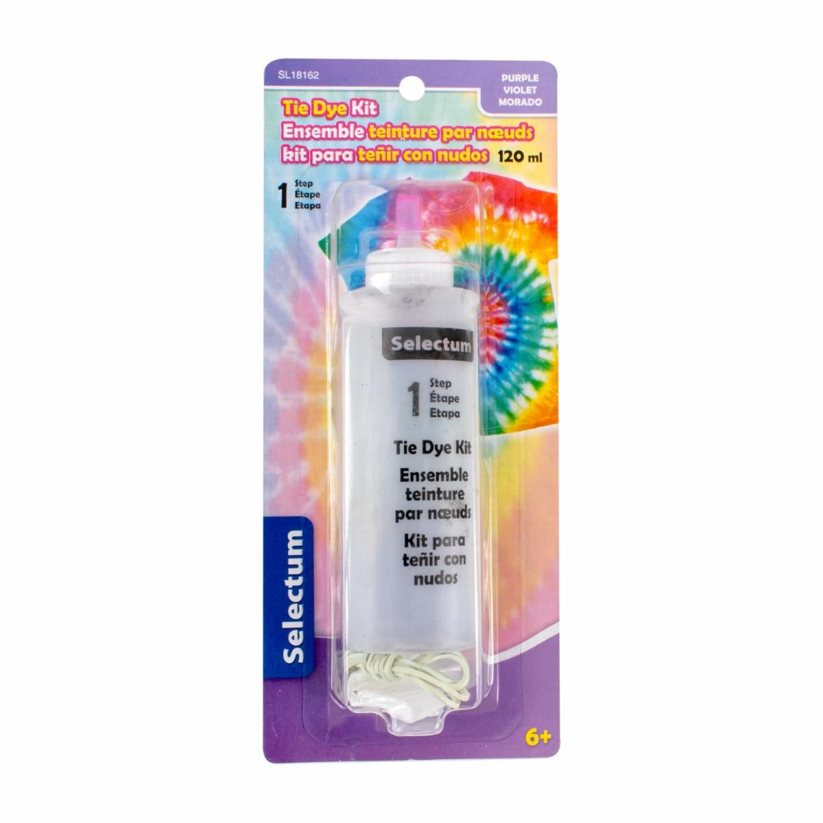 Pintura Para Ropa Kit Para Teñir Con Nudos Color Morado 10 Piezas LPS 120 Ml