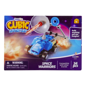 Bloques De Armar Vehículo Espacial CUBIC ADVENTURE 34 Piezas