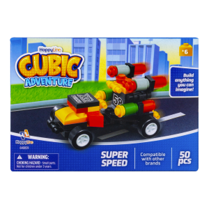 Bloques De Armar Vehículo Urbano CUBIC ADVENTURE 50 Piezas