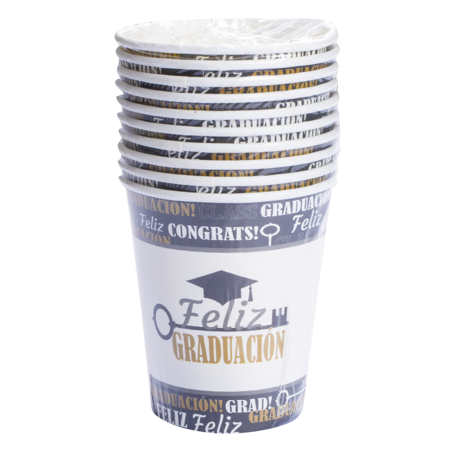 Vaso Desechable Feliz Graduación IMPORTADORA CUMPLEAÑOS 1x10 Uds - Image 2