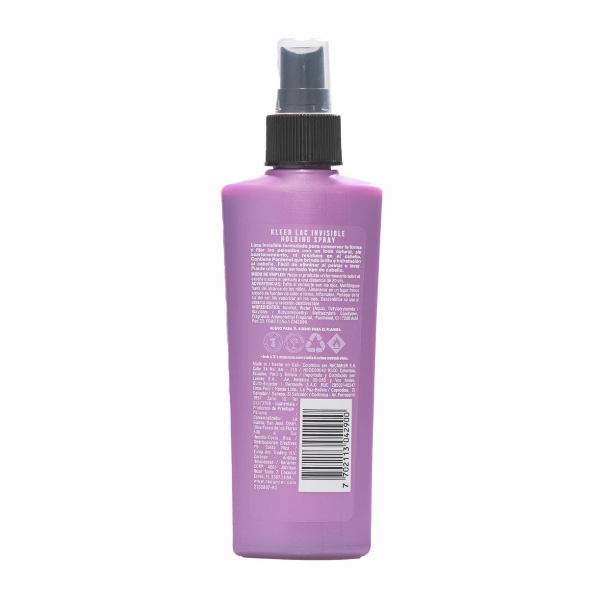 Laca Para Cabello Spray Suave Kleer Lac Style KLEER LAC 150 Ml - Image 2