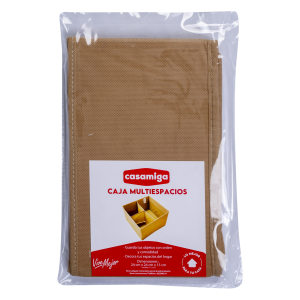 Caja Organizadora Multiespacios Beige CASAMIGA 24X24X15 CM