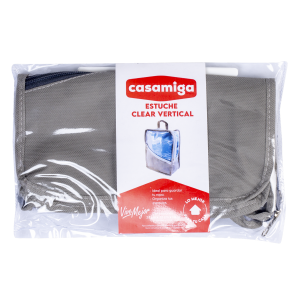 Estuche Clear Vertical Gris CASAMIGA 27X22X10 CM