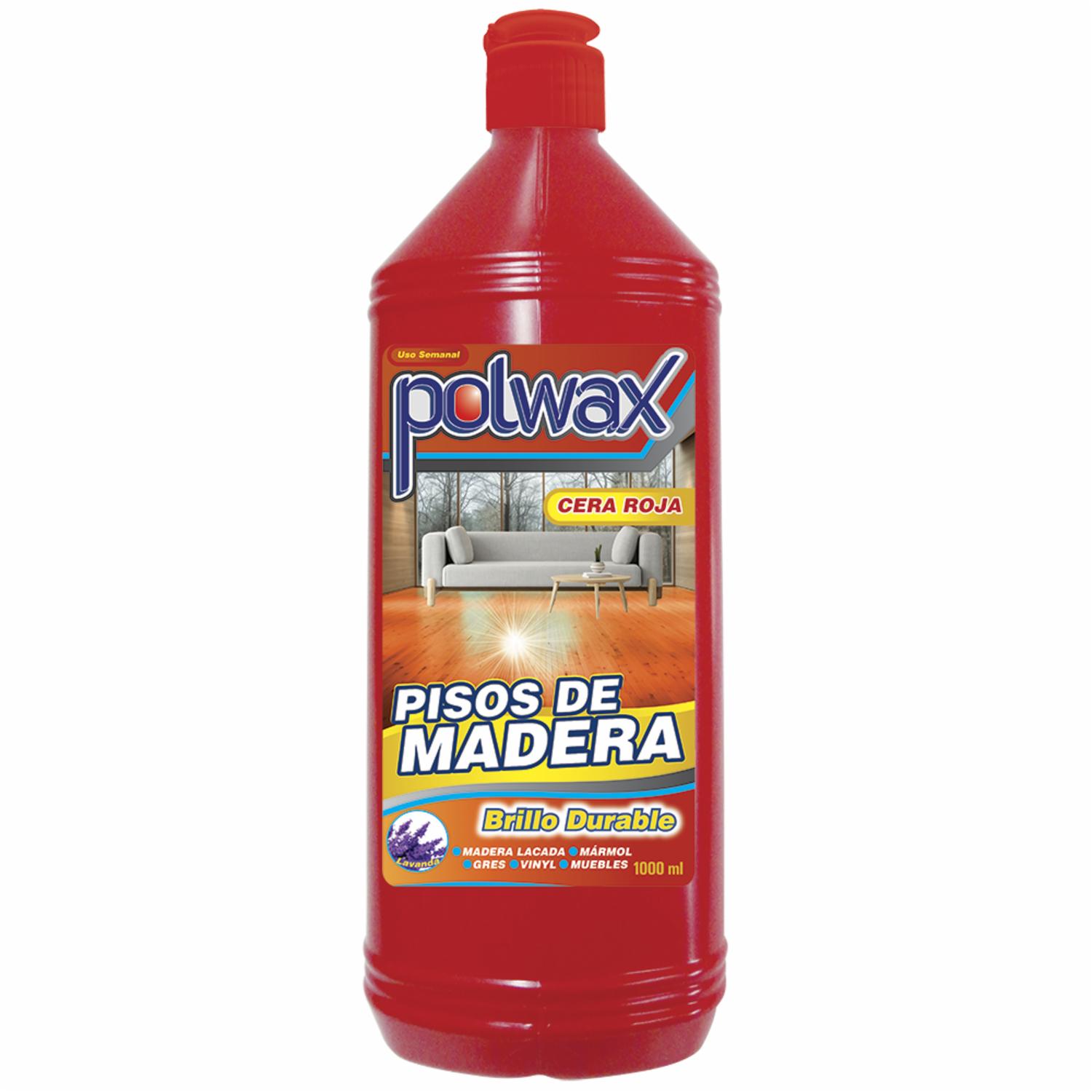 Cera De Pisos De Madera Roja Aroma Lavanda POLWAX 1000 Ml