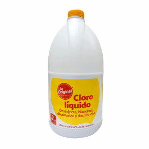 Cloro Líquido Desinfecta, Blanquea, Desodoriza Y Desmancha LA ORIGINAL 3785 Ml