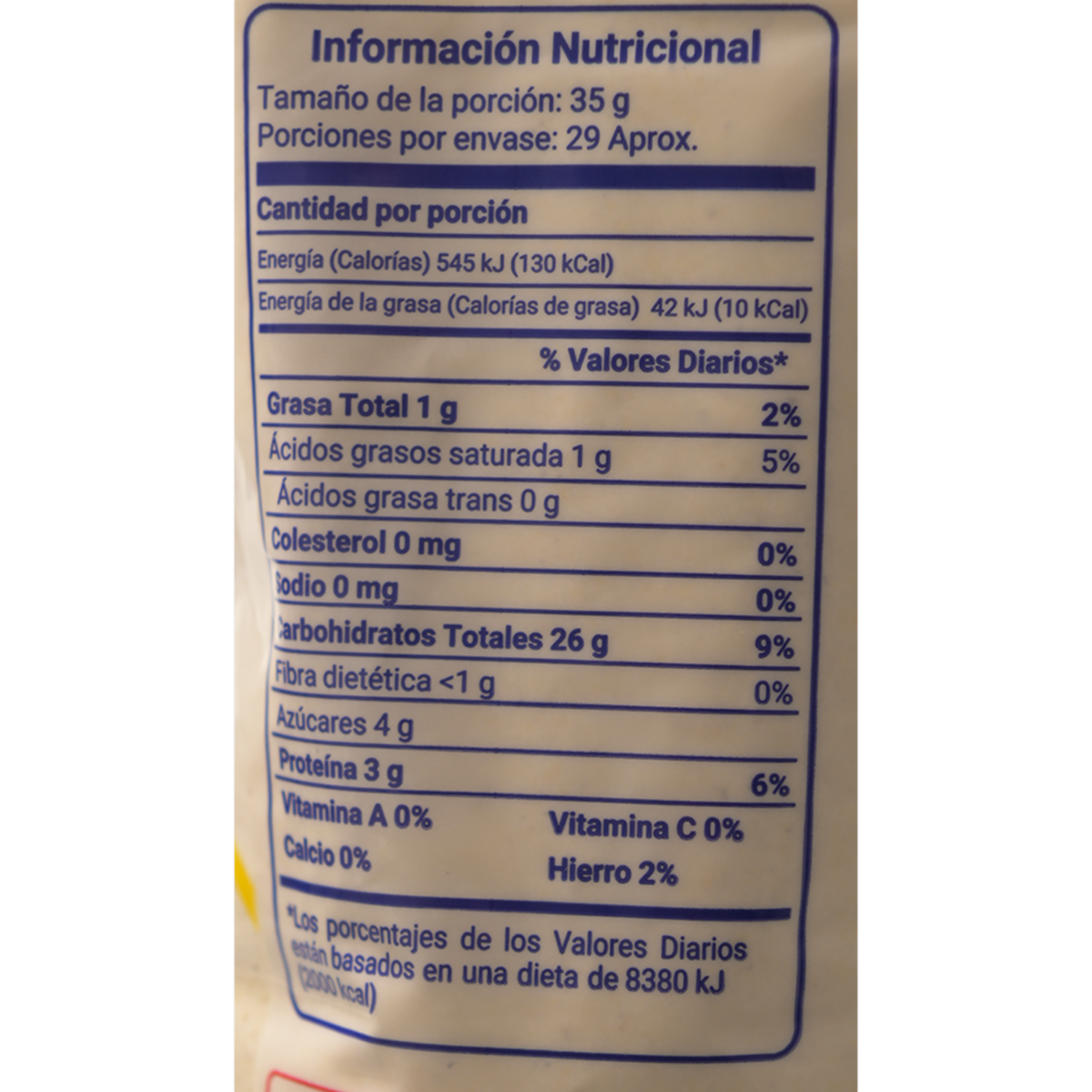 Harina De Maíz Blanco LA ORIGINAL 1 000 G - Image 2