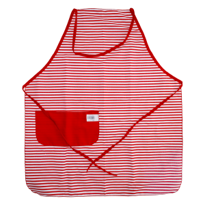 Delantal Navidad Líneas Rojo CAESAR'S FACTORY 75 X 60 Cm