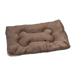 Colchoneta Para Perro Huesito Café Maíz CASAMIGA 50cm x70cm