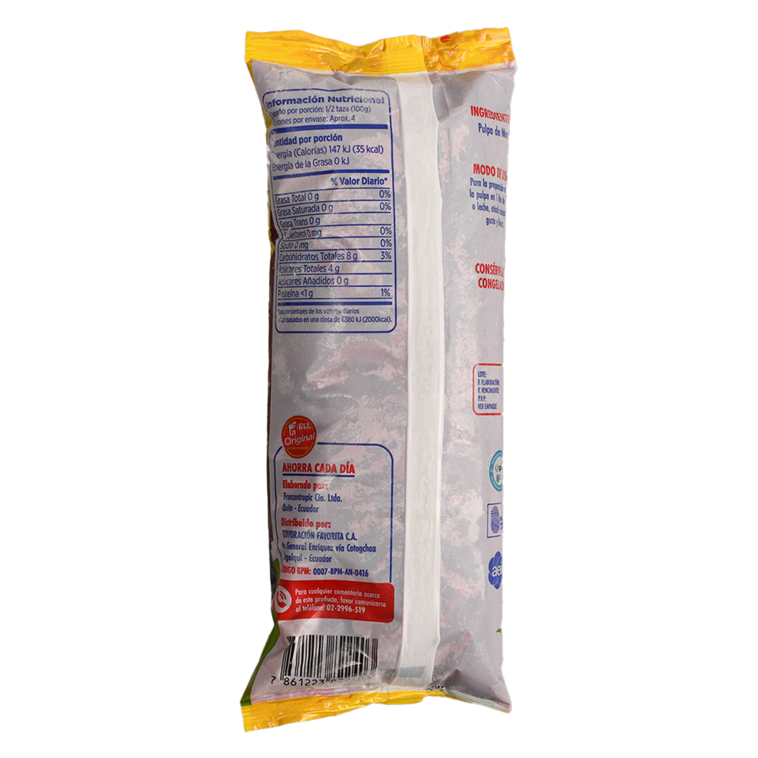 Pulpa Congelada De Mora LA ORIGINAL 375 G - Image 3